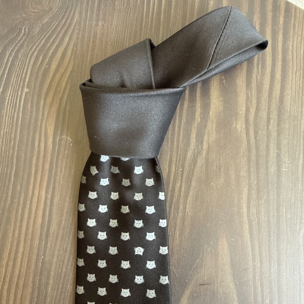 CYBEROPTIX Tie Lab Hand Printed Neck Tie 100% Silk